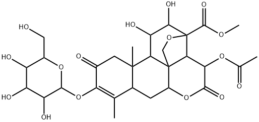 鸦胆子苷I, 99132-95-3, 结构式