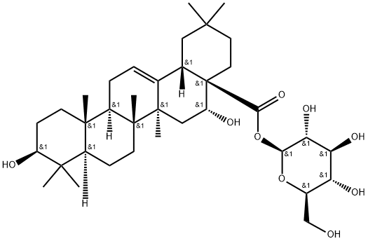 棘囊酸-28-O-β-D-葡萄糖苷, 99633-30-4, 结构式