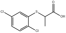 2-[(2,5-二氯苯基)硫烷基]丙酸, 99846-99-8, 结构式
