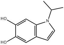1H-Indole-5,6-diol, 1-(1-methylethyl)- Struktur