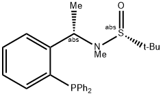 S(R)]-N-[(1S)-1-[2-(二苯基膦)苯基]乙基]-N-甲基-2-叔丁基亚磺酰胺, , 结构式
