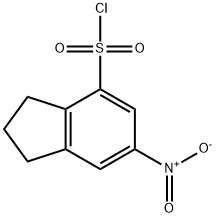 6-硝基茚满-4-磺酰氯 结构式