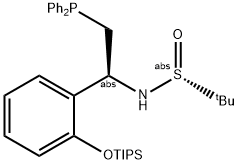 [S(R)]-N-[(1R)-1-[2-((三异丙基硅氧)苯基)]-2-(二苯基膦)乙基]-2-叔丁基亚磺酰胺