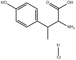2-Amino-3-(4-hydroxy-phenyl)-butyric acid hydrochloride 结构式