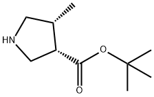 (3S,4R)-4-Methyl-pyrrolidine-3-carboxylic acid tert-butyl ester, 2624378-48-7, 结构式