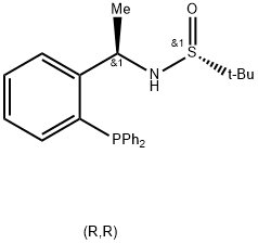 S(R)]-N-[(1R)-1-[2-(Diphenylphosphino)phenyl]ethyl]-2-methyl-2-propanesulfinamide|S(R)]-N-[(1R)-1-[2-(二苯基膦)苯基]乙基]-2-叔丁基亚磺酰胺