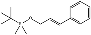Benzene, [(1E)-3-[[(1,1-dimethylethyl)dimethylsilyl]oxy]-1-propen-1-yl]- Struktur