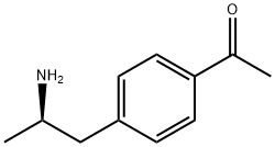 Ethanone, 1-[4-(2-aminopropyl)phenyl]-, (R)- (9CI) Structure