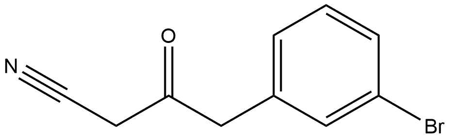Benzenebutanenitrile, 3-bromo-β-oxo- Structure