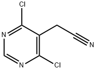 2-(4,6-dichloropyrimidin-5-yl)acetonitrile Struktur