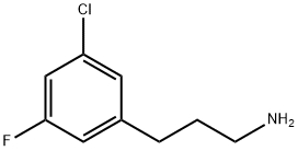Benzenepropanamine, 3-chloro-5-fluoro-,1000513-04-1,结构式