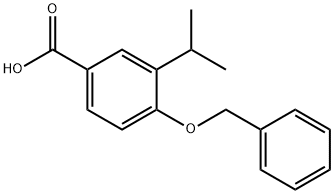 4-(苄氧基)-3-异丙基苯甲酸, 1000604-03-4, 结构式