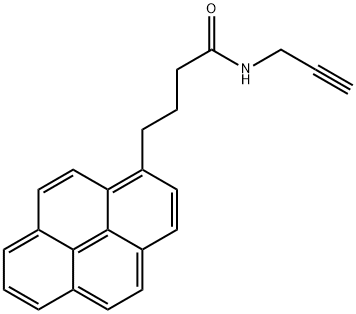 N-プロパルギル-4-(1-ピレニル)ブタンアミド 化学構造式