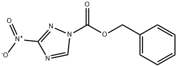 1H-1,2,4-Triazole-1-carboxylic acid, 3-nitro-, phenylmethyl ester Struktur
