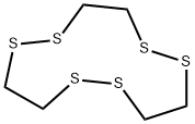 1,2,5,6,9,10-ヘキサチアシクロドデカン 化学構造式