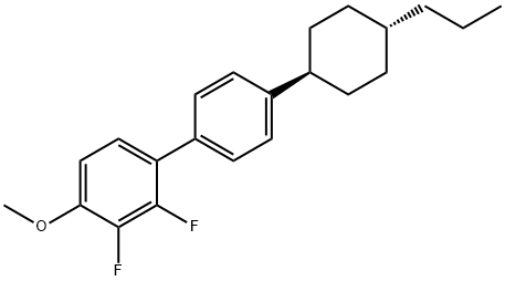 1,1'-Biphenyl, 2,3-difluoro-4-methoxy-4'-(trans-4-propylcyclohexyl)- Struktur