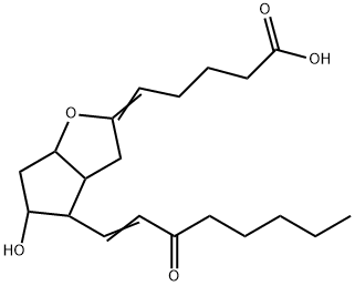 15-ketoprostaglandin I2 化学構造式