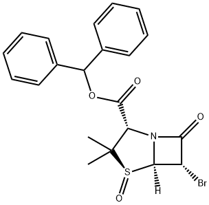 4-Thia-1-azabicyclo[3.2.0]heptane-2-carboxylic acid, 6-bromo-3,3-dimethyl-7-oxo-, diphenylmethyl ester, 4-oxide, (2S,4S,5R,6S)-