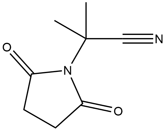 α,α-dimethyl-2,5-dioxo-1-Pyrrolidineacetonitrile Struktur