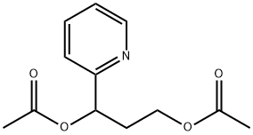 1,3-Propanediol, 1-(2-pyridinyl)-, 1,3-diacetate Structure