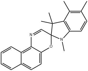 Spiro[2H-indole-2,3'-[3H]naphth[2,1-b][1,4]oxazine], 1,3-dihydro-1,3,3,4,5-pentamethyl- Structure