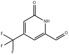 2-Pyridinecarboxaldehyde, 1,6-dihydro-6-oxo-4-(trifluoromethyl)- Structure