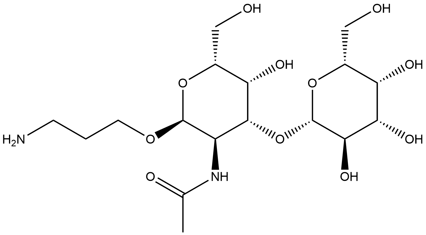 Galβ(1-3)GalNAc-α-プロピルアミン 化学構造式