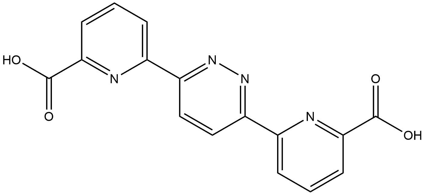 6,6'-(Pyridazine-3,6-diyl)dipicolinic acid Struktur