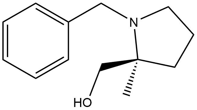 (S)-(1-benzyl-2-methylpyrrolidin-2-yl)methanol 结构式