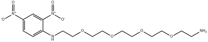 DNP-PEG4-NH2 化学構造式