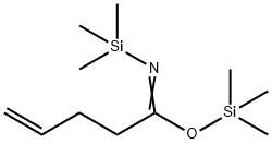 4-Pentenimidic acid, N-(trimethylsilyl)-, trimethylsilyl ester Structure