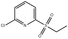 Pyridine, 2-chloro-6-(ethylsulfonyl)- Structure