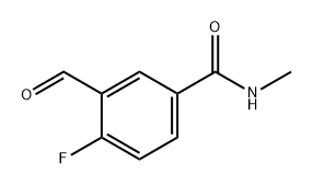 Benzamide, 4-fluoro-3-formyl-N-methyl- Structure