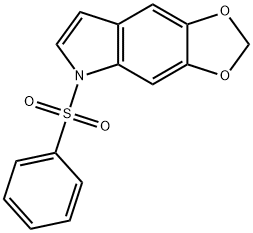 5H-1,3-Dioxolo[4,5-f]indole, 5-(phenylsulfonyl)-,100587-74-4,结构式