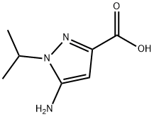 5-氨基-1-异丙基-1H-吡唑-3-羧酸, 1006494-49-0, 结构式