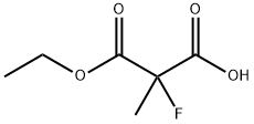 Propanedioic acid, fluoromethyl-, monoethyl ester Struktur