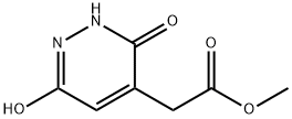 4-Pyridazineacetic acid, 2,3-dihydro-6-hydroxy-3-oxo-, methyl ester Struktur