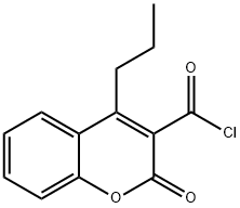2H-1-Benzopyran-3-carbonyl chloride, 2-oxo-4-propyl- Structure