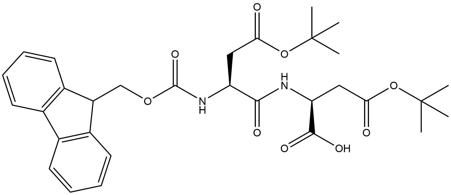 100750-02-5 (2S)-4-(tert-butoxy)-2-[(2S)-4-(tert-butoxy)-2-({[(9H-fluoren-9-yl)methoxy]carbonyl}amino)-4-oxobutanamido]-4-oxobutanoic acid