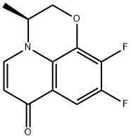 7H-Pyrido[1,2,3-de]-1,4-benzoxazin-7-one, 9,10-difluoro-2,3-dihydro-3-methyl-, (3S)- Struktur