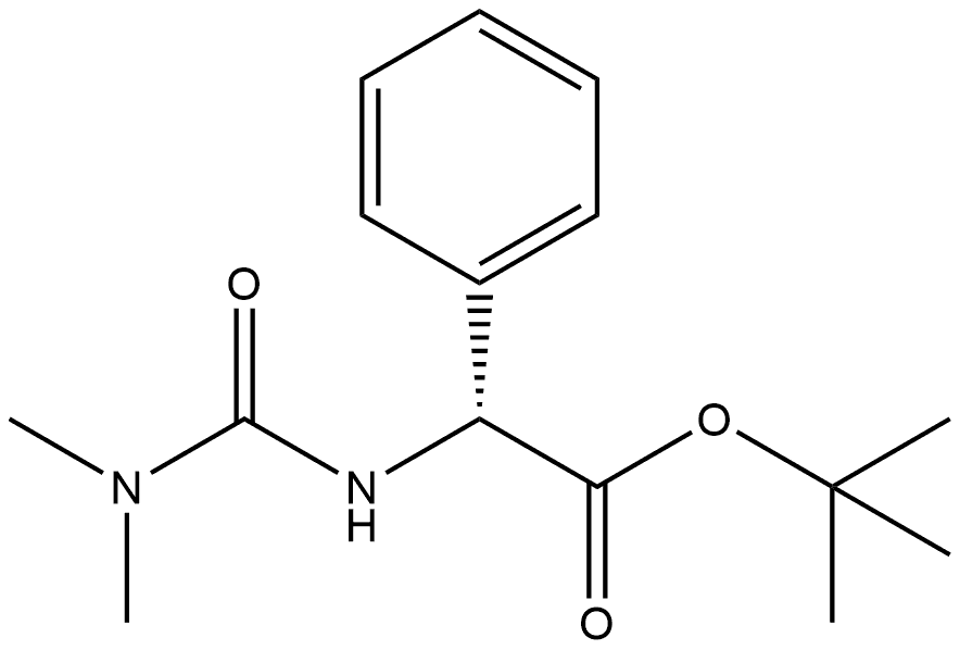 1,1-Dimethylethyl (αR)-α-[[(dimethylamino)carbonyl]amino]benzeneacetate Structure