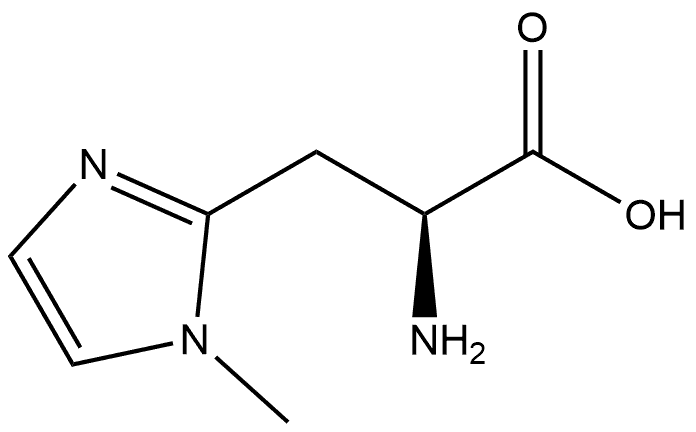 1H-Imidazole-2-propanoic acid, α-amino-1-methyl-, (αS)- Structure