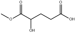 Pentanedioic acid, 2-hydroxy-, 1-methyl ester Structure