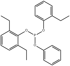 Phosphorous acid, 2,6-diethylphenyl 2-ethylphenyl phenyl ester Structure