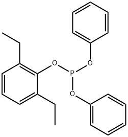 Phosphorous acid, 2,6-diethylphenyl diphenyl ester Structure