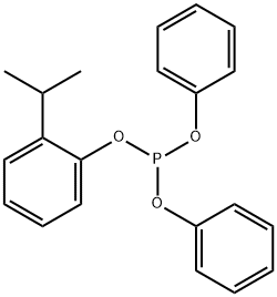 Phosphorous acid, 2-(1-methylethyl)phenyl diphenyl ester Structure