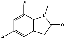 2H-Indol-2-one, 5,7-dibromo-1,3-dihydro-1-methyl- Structure