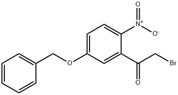 Ethanone, 2-bromo-1-[2-nitro-5-(phenylmethoxy)phenyl]- Struktur