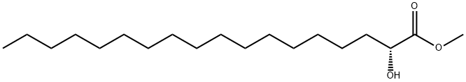 Octadecanoic acid, 2-hydroxy-, methyl ester, (2R)- Structure