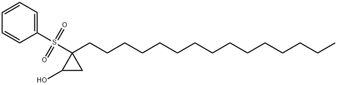 Cyclopropanol, 2-pentadecyl-2-(phenylsulfonyl)-